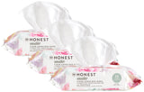 The Honest Company Clean Conscious Multi-Use Wipes | Hypoallergenic + Unscented for Sensitive Skin | Over 99% Water, Compostable, Plant Based, Baby Wipes | Rose Blossom, 288 Count