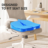 Gel Seat Cushion for Office Chair 3.54in Thick Ergonomic Gel Chair Cushion Seat Pad for Long Sitting Relieve Sciatica Back,Pressure Sore Ulcer Pain,Seat Cushion for Wheelchair Office Chairs Car Seats