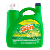 Gain + Aroma Boost Laundry Detergent Liquid, Original Scent, 107 Loads, 154 fl oz, HE Compatible Laundry Soap with Febreze and Oxi, Gain Laundry Detergent, Liquid Laundry Detergent