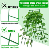 Heavy Duty Cucumber Trellis,2 Pack,No AssemblyGarden Trellis for Climbing Plants Outdoor,Cucumber Trellis, A-Frame Vegetable Frame,Vegetables Peas Beans Squash Cucumber
