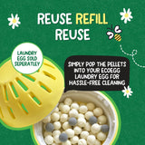 ecoegg Laundry Egg Refill Fragrance Free, 50 Loads