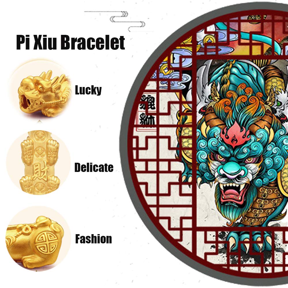 SOOWOOT Feng Shui Wealth and Luck Bracelet for Men and Women: 3Pcs Set with Pixiu and Black Obsidian, Brings Prosperity, Offers Protection, Attracts Good Fortune and Repels Evil Spirits