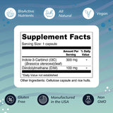 Wellness Resources I3C + DIM for Healthy Estrogen Metabolism, Detoxification (60 Capsules) - 300mg I3C + 100mg DIM - Vegan, Gluten-Free