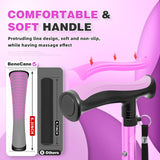 BeneCane Walking Cane for Men & Women Walking Stick for Seniors Folding Canes Quad Cane Adjustable Lightweight Sturdy Collapsible Heavy Duty with Soft TPR T-Handle and Travel Bag