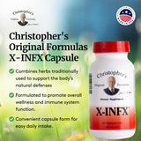 Christopher's Original Formulas X-INFX Formula, Natural Immune Support, 2 Pack, 100 Caps Each