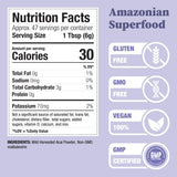 Nature Restore Wild Harvested Acai Berry Powder, 10 Ounces, Non GMO, Gluten Free, Brazilian Wild Grown