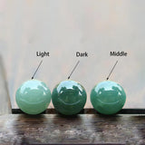 HL1971 Natural Jade Bracelet for Women Gradient Green Jade Bead Elastic Bracelet, Suitable for Christmas, Thanksgiving