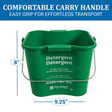 San Jamar Kleen-Pail® Plastic Pro Cleaning Bucket 8 Quarts Green