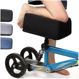 Knee Scooter Cushion Cover - Soft and Comfortable Knee Scooter Pad with Removable 2'' Thick Memory Foam Cushion, Black