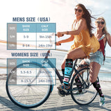 Bluemaple 6 Pack Copper Compression Socks for Women and Men Circulation-Best Support for Medical, Running,Nursing,Athletic