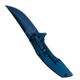 Kershaw Outright Pocket Knife, Blue, 3 Inch Stainless Steel Trailing Point Plain Edge Blade, EDC with Assisted Opening, Deep-Carry Pocketclip, Everyday Carry Pocket Knife for Men and Women