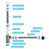 Bächlein Design Siphon Universal für Waschbecken & Waschtisch - Abflussgarnitur passgenau - Geruchsverschluss mit Reinigungsöffnung + Einbauanleitung - Designsiphon Ablaufgarnitur Röhrensiphon…