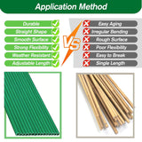 70Sets Garden Stakes Set 255pcs with 14 Inch Plant Sticks and Stake Arms, DIY 4ft 5ft 6ft 7ft 8ft Tomato Stakes, Garden Stakes for Vegetables Tomato Pepper Indoor Outdoor Plants