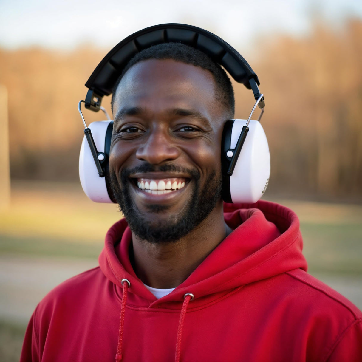 DECIBEL DEFENSE Professional Safety Ear Muffs 37dB NRR - The HIGHEST Rated & MOST COMFORTABLE Ear Protection For Shooting & Industrial Use - THE BEST HEARING PROTECTION...GUARANTEED (WHITE)