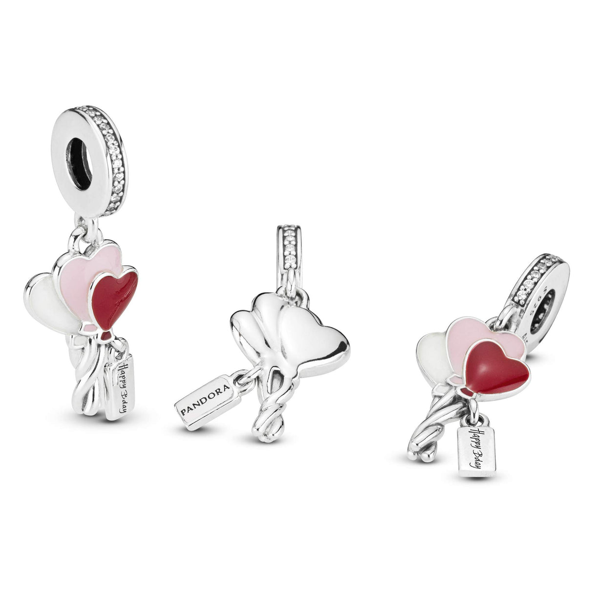 PANDORA Happy Bday Balloon Dangle Charm - Birthday Charm - Jewelry for Women with Gift Box - Enamel & Cubic Zirconia Details - Compatible Moments Charm Bracelets - Sterling Silver