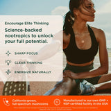 Genius Consciousness - Premium Nootropic Powder for Focus, Memory & Mental Clarity - AlphaSize, NeuroFactor, Lion’s Mane & Dynamine - Natural Brain Booster for Studying, Work & Creativity – Watermelon