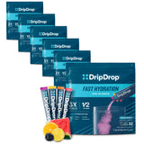 DripDrop Hydration Packets - Bold Variety Pack - Single Serve Electrolytes Powder Drink Mix - Watermelon, Berry, Lemon, Orange - Non-GMO, Gluten Free, Vegan - 192 Sticks