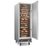 VEVOR Hot Box Food Warmer, 16-Tier Large Concession Warmer with Water Tray, Single-door and Adjustable Shelves, Stainless Steel Food Warmer Cabinet, Ideal for Storing Pizza, Chicken, Restaurant