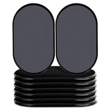 Reusable Large Furniture Sliders for Carpet, Furniture Movers Sliders, Carpet Movers Oval Heavy Duty Sofa Bed Table Desk Movers for Carpet –Quickly and Easily Move Any Item, Black (8 Pack)