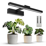 SANSI Grow Lights for Indoor Plants, 35W Wall Mounted Grow Light Full Spectrum, LED Plant Lights for Indoor Growing, High PPFD with 4-Level Dimmer, Auto On Off 4/8/12 Hrs Remote for Greenhouse Seed