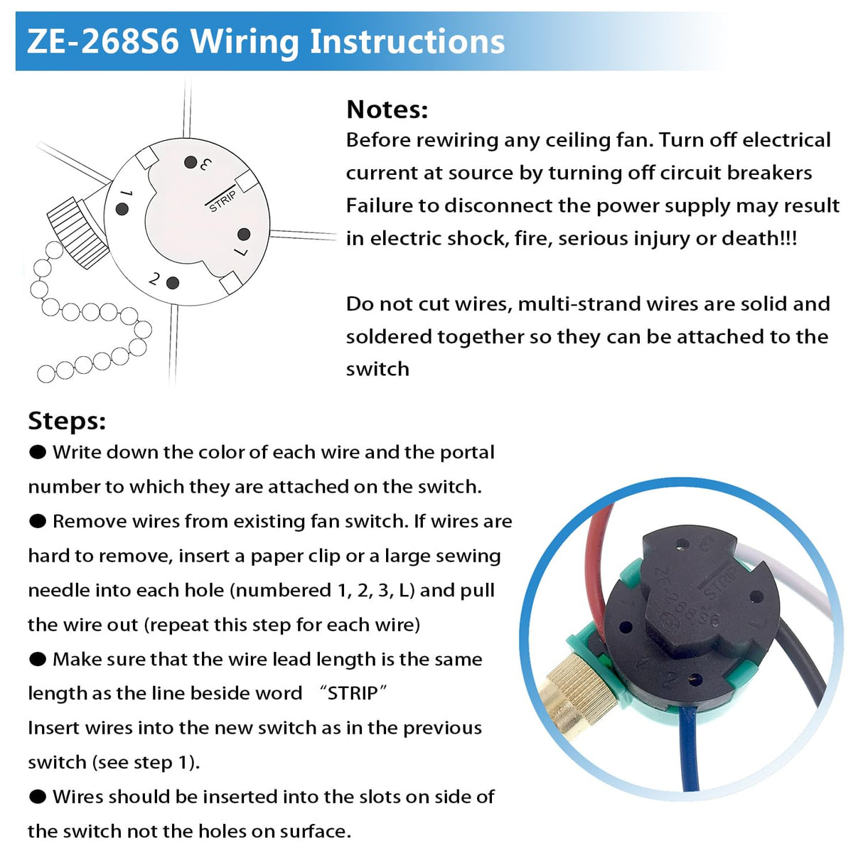 ZE-268S6 2 PACK NICKEL