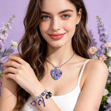 AmaAccess Kpop Charm Bracelet Merch Gifts, Adjustable Cartoon Bangle and Necklace Jewelry Set for Fans Women Christmas Birthday (Set1)