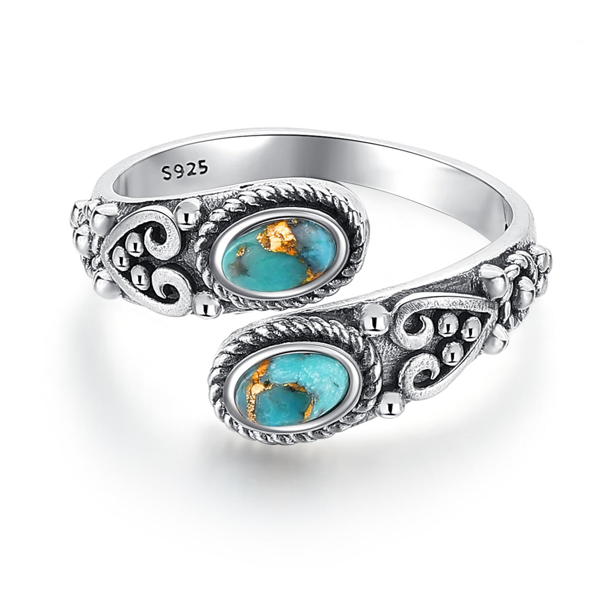 AVECON Just Breathe Rings for Women， Adjustable Size 6-8