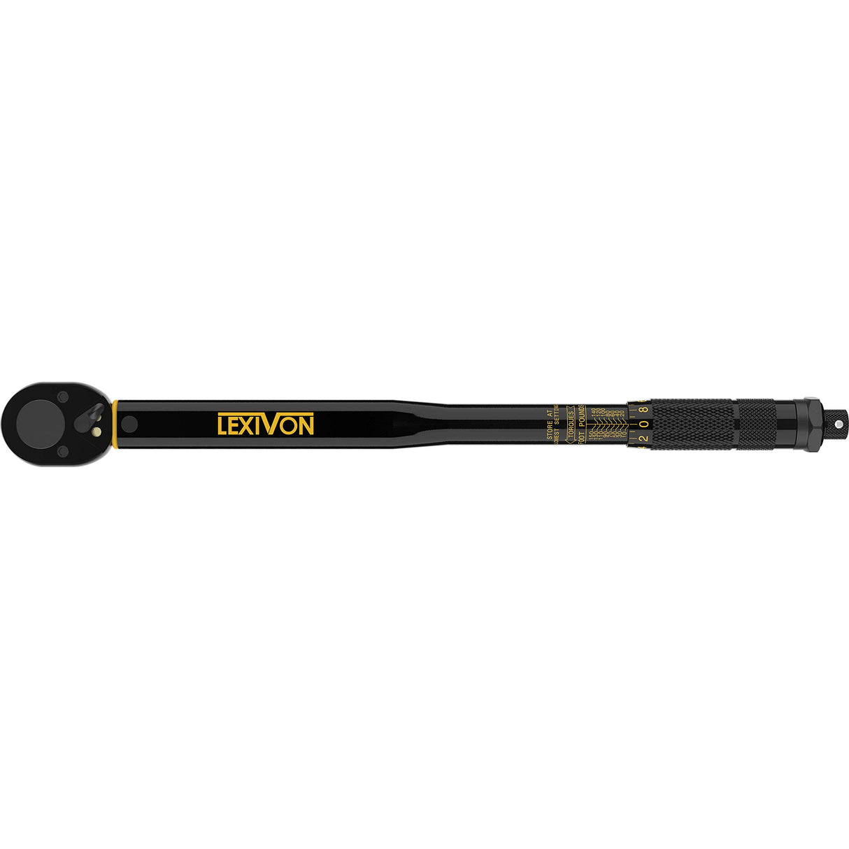 LEXIVON Torque Wrench 1/2-Inch Drive Click 10~150 Ft-Lb/13.6~203.5 Nm (LX-183)