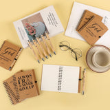 NEOACT 150 Pcs/50 Set Christian Gifts Bulk,Spiral Notebook with Bible Ballpoint Pen and Christian Bookmark,Prayer Journal Christmas Gifts for Staffs Coworkers Teachers Church Members & Pastor