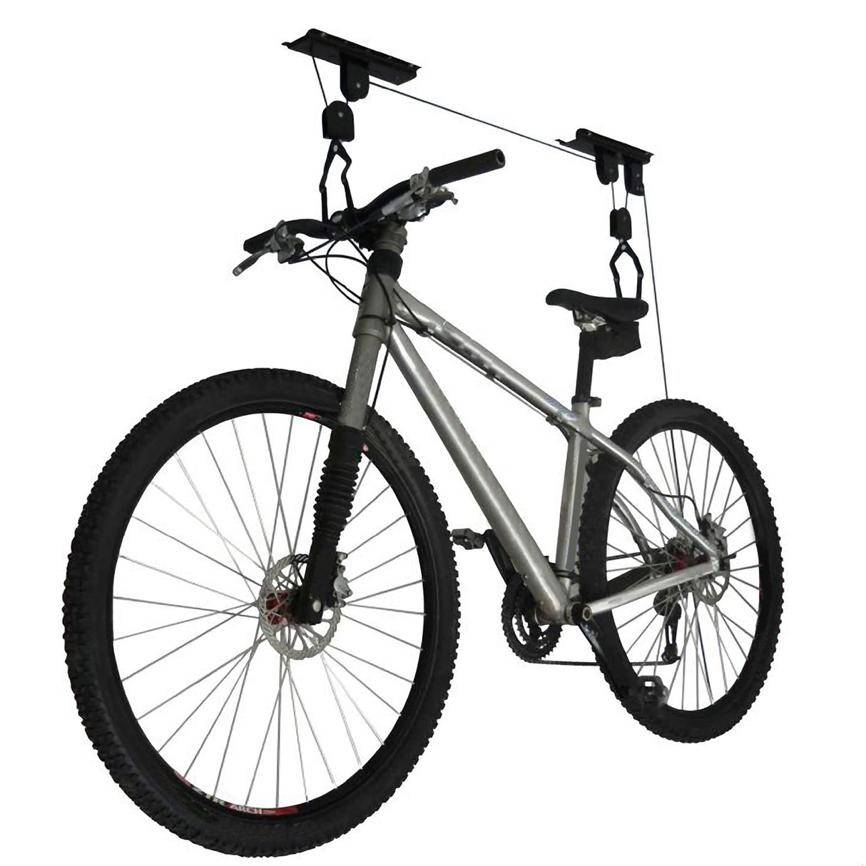 RAD Sportz Bicycle Hoist 2-Pack Quality Garage Storage Bike Lift with 100 lb Capacity Even Works as Ladder Lift Premium Quality