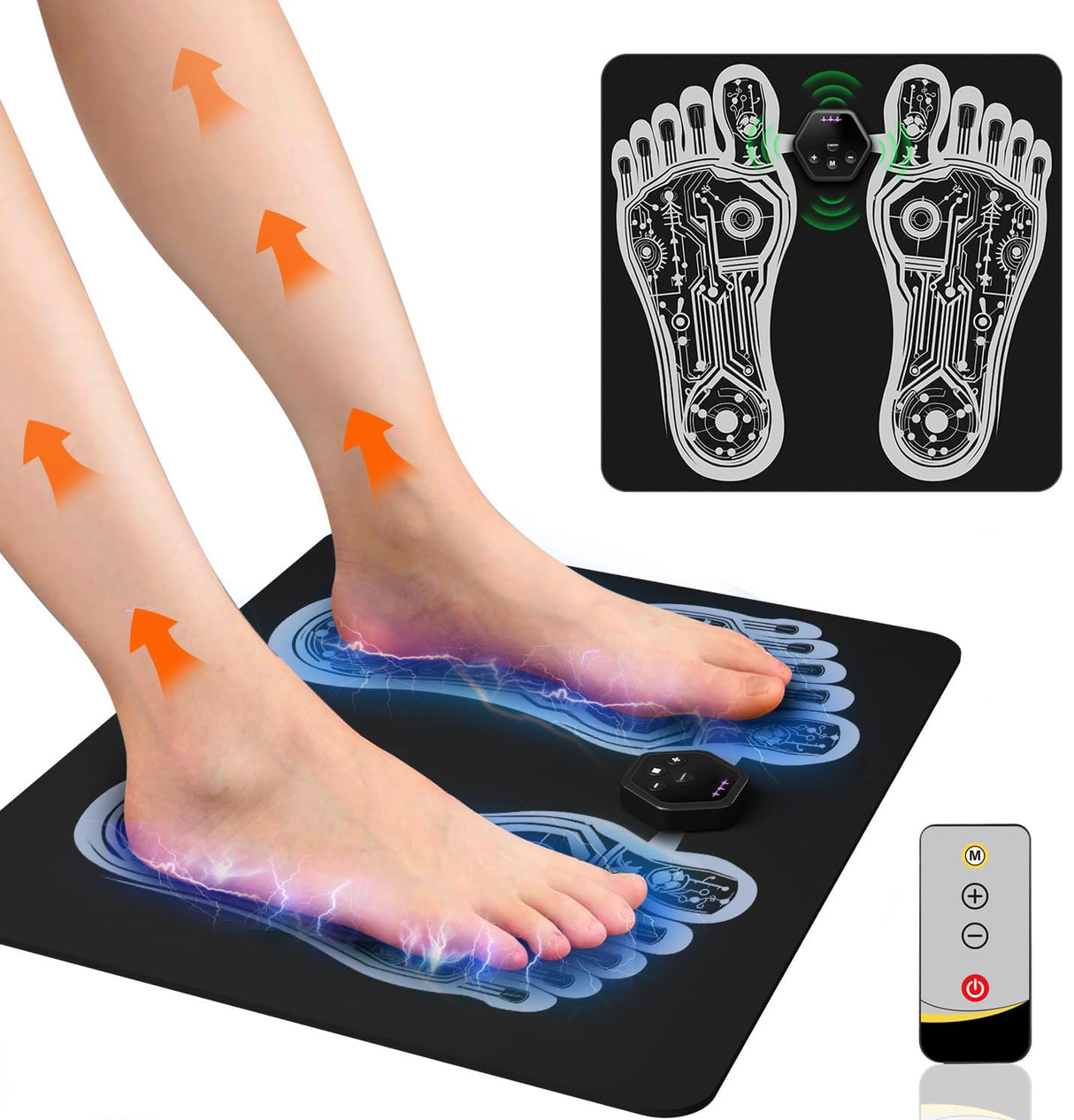 OKJY Transcutaneous Electronic Nerve Stimulator with Foot Electrode Pad