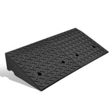 DNA MOTORING 6.3" Rise Rubber Curb Ramp Heavy Duty Loading Driveway Ramp Threshold Ramp 38.5 in L x 19.6 in W x 6.3 in H for Loading Dock, Warehouse, Wheelchair, Motorcycles, Cars, TOOLS-00652