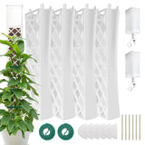12 Inch Self Watering Moss Pole for Climbing Plants, D Shaped & Stackable
