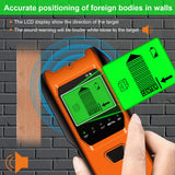 Stud Finder Wall Scanner, 5 in 1 Multi-function Upgraded Smart Stud Sensor, Wall Scanner with Battery for the Center& Edge of Metal, Studs and AC Wire, Pipe Locator for Walls
