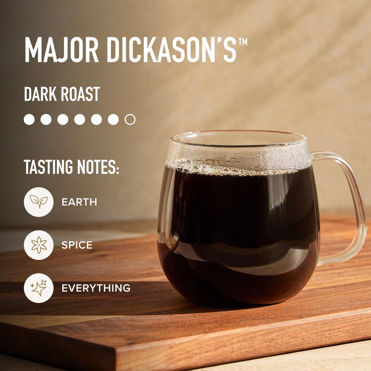 Peet's Coffee Ground Coffee Dark Roast, Major Dickason's Blend, 18 Ounces