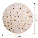 Mermaker Burrito Tortilla Taco Blanket 71 inches for Adult Kids, Realistic Tortilla Throw Blanket Funny Gifts for Women Men Teen Boy Girl, Soft Flannel Food Blanket for Christmas Birthday Gifts-Yellow