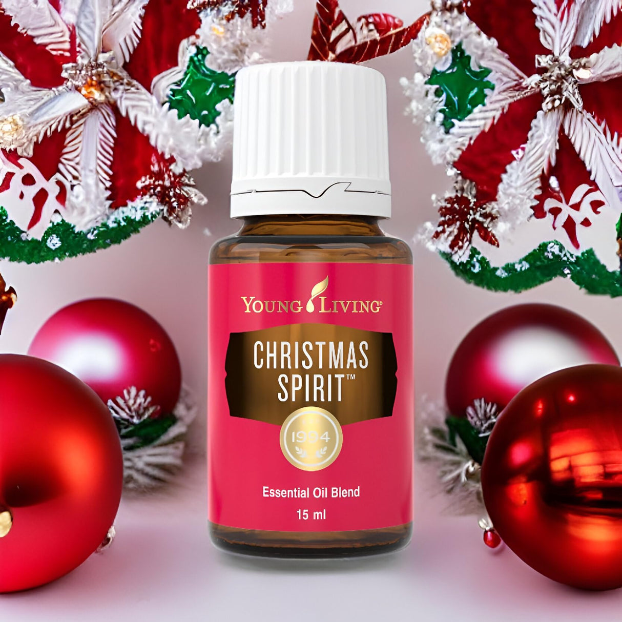 Young Living - Christmas Spirit | Festive Essential Oil Blend for Diffusers | Aromatherapy for Holiday Cheer, Winter Memories, & Natural Air Freshening | 15 ml