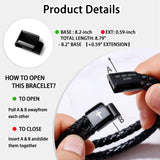 Alissl Christian Gifts for Mens, Bible Verse Leather Cross Bracelet for Men