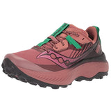 Saucony Women's Endorphin Edge Hiking Shoe, SOOT/Basalt, 8.5