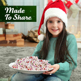 Peppermint Christmas Nougats Bulk Pack 2lb - Delicious Holiday Christmas Candy Individually Wrapped Peppermint Flavor Sweets for a Festive and Indulging Treat - Jelly Xmas Candy Nougat