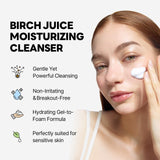 ROUND LAB Birch Juice Moisturizing Cleanser | Unclogs hidden sebum, Clears away dead skin cells., Soothing, Low pH, Gel Type Cleanser (5.07 fl.oz)