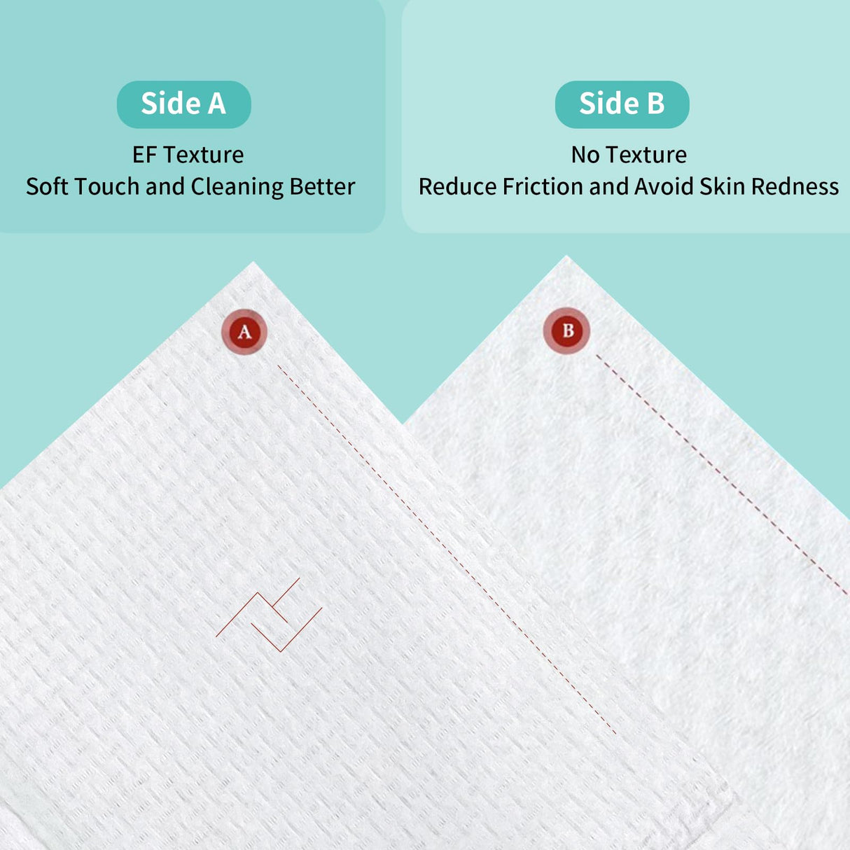 Ditoi Face Towels, 10"×12" Disposable Face Towel, Face Towelettes XL, Ultra Soft Makeup Remover Dry Wipes, Thick Face Towel for Cleansing,300 Count (6 Pack)
