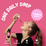 Iron Supplement for Women Iron Drops Daily Support, 20mg of Polysaccharide Iron Complex Iron Free Taste, Natural Sweeteners, Vegan and Pareben Free (Berry Daiquiri, 4 Fl Oz)