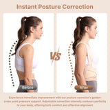 Posture Corrector for Women and Men: Improve Posture Correct Hunchback Slouching Invisible Under Clothes - Adjustable Lightweight Upper Back Brace for Neck Shoulder & Upper Back Pain Relief (XS/S Under Bust 26"-37")