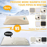 Cholila Cover Backflow Preventer Cover Insulated (5˚F) with Thicker 7 Layers Fabric - 24" W x 24" H with Aluminum Foil Backflow Cover for Winter Pipe Freeze Protection - Sprinkler Covers for Outside