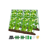 Sunwinx 2Pack 51x35Inch Cucumber Trellis for Raised Bed, Adjustable A-Frame Garden Trellis for Climbing Plants Outdoor with Climbing Net, Meal Plant Trellis for Vegetables Pea Bean Tomato Squash Grape