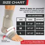 Sleeve Stars Ankle Brace for Women & Men, Ankle Wrap for Sprained Ankle, Compression Sleeve for Plantar Fasciitis Relief, Easy Customizable Support: w/Removable Strap (Single/L:12"-13"/Beige)