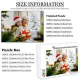 Custom Puzzle 120/200/300/500/1000/1500 Pieces, Personalized Puzzle from Your Own Photos, Customized Picture Jigsaw Puzzle Gift for Christmas Wedding Birthday Family