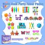1000 Pcs Party Favors for Kids, Fidget Toys Bulk, Treasure Box Toys for Classroom Prizes, Goodie Bag Stuffers Pinata Fillers, Carnival Birthday Stocking Stuffers for Boys Girls, Prize Box Toy for Kids