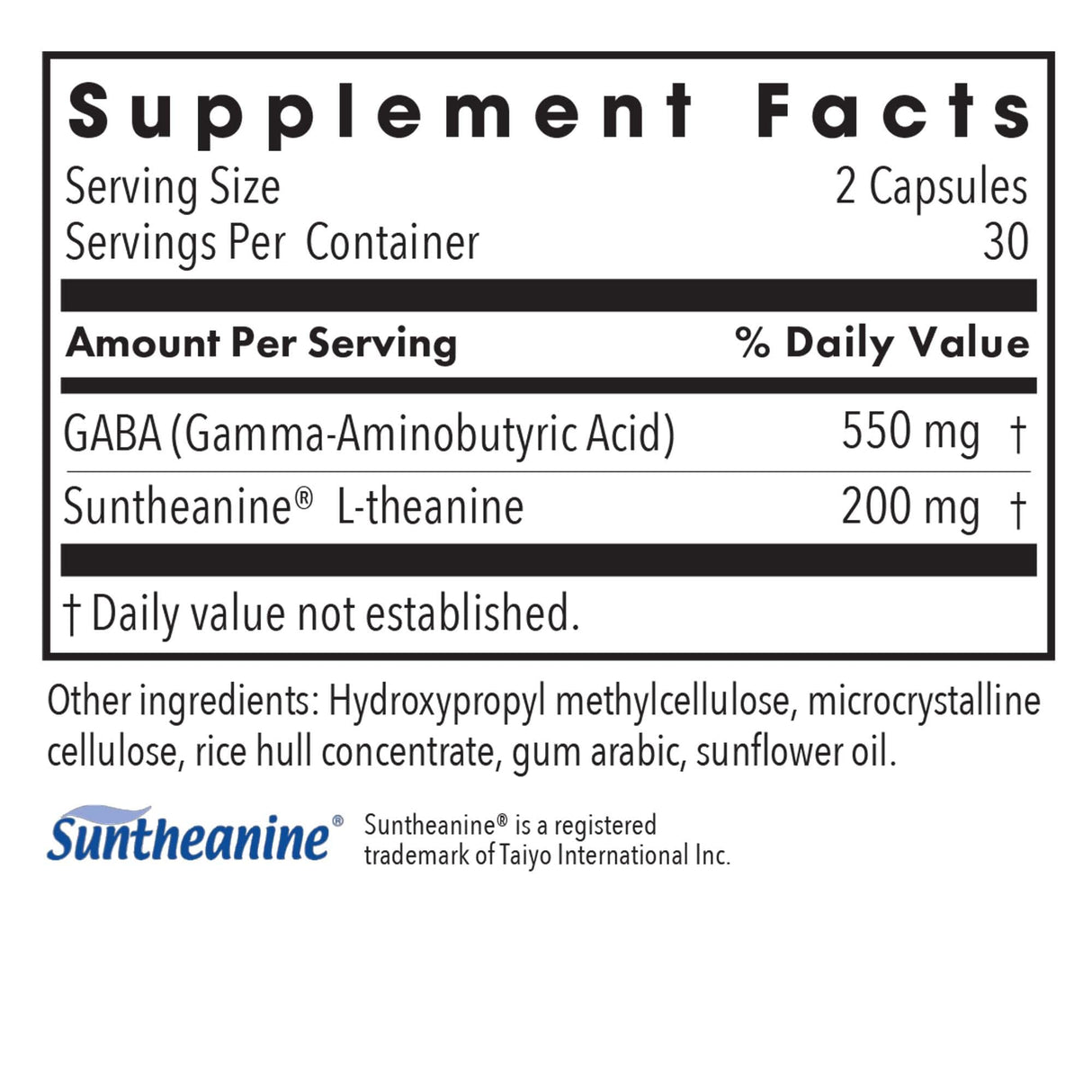 Allergy Research Group 200 mg of Zen - GABA L-Theanine Supplement, Natural Calm, Sleep & Relax Support for Women & Men, Take Day or Night for Relaxation & Calm Energy - 60 Vegetarian Capsules